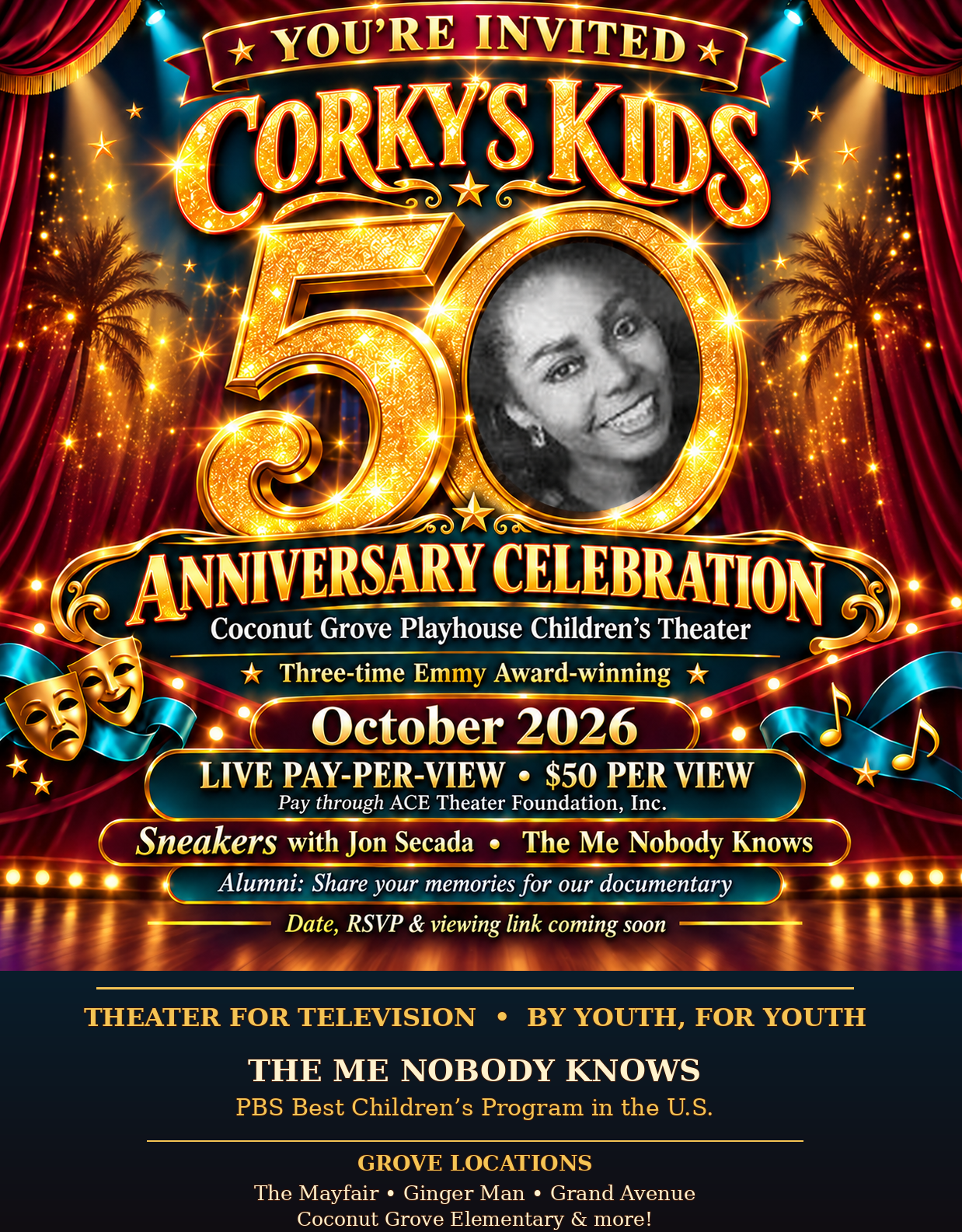 Corky’s Kids Celebrates 50 Years of the Coconut Grove Playhouse Children’s Theater
